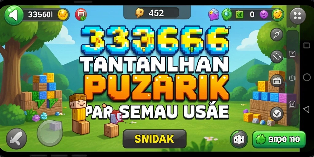 Tampilan gameplay yang menarik dari 333666 dengan teka-teki seru.