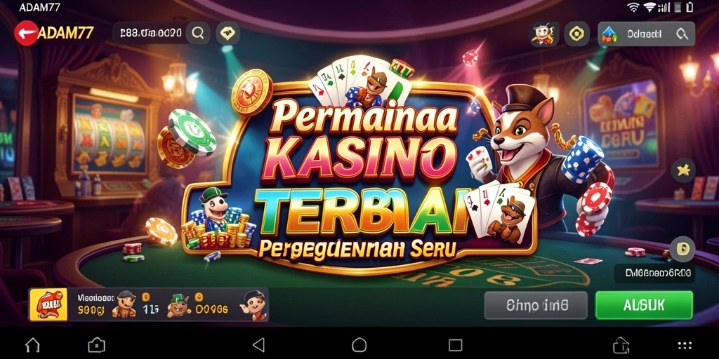Screenshot gameplay ADAM77 yang menampilkan aksi seru kasino.
