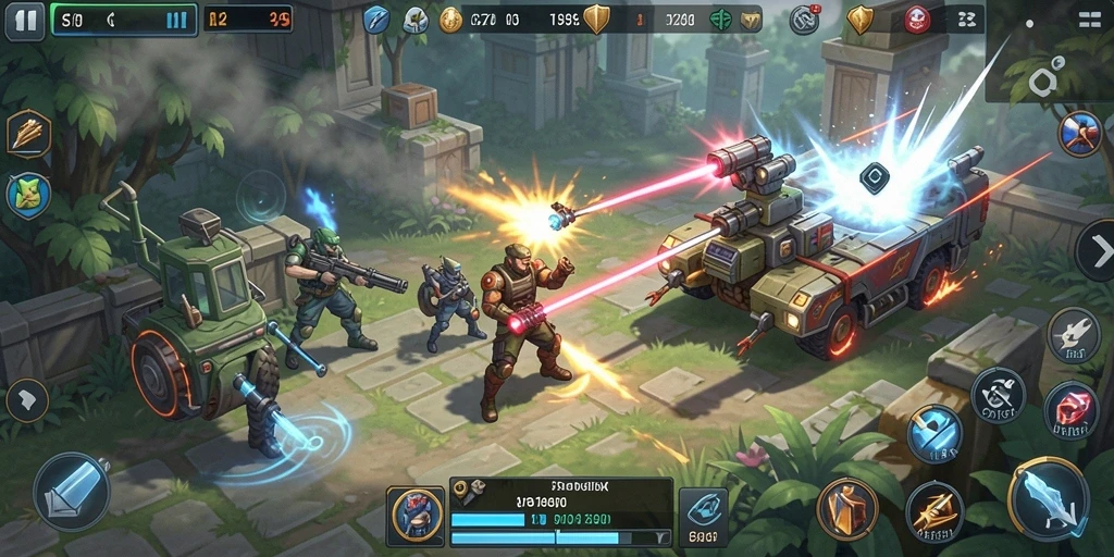 Tampilan gameplay C7890 dengan grafis yang menawan dan strategi yang mendebarkan.