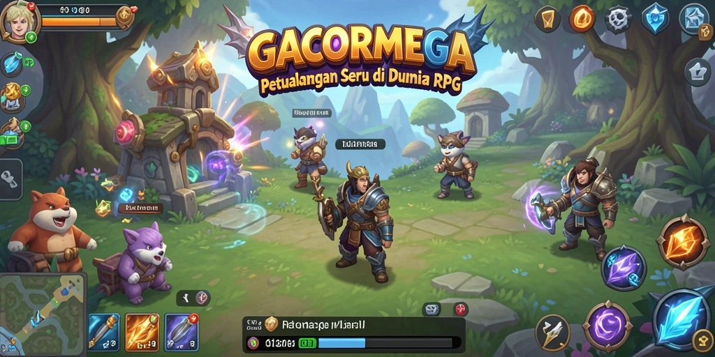 Gameplay RPG GACORMEGA yang menarik dan penuh aksi.