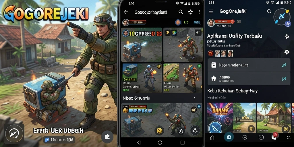 Tampilan antarmuka GOGOREJEKI yang modern dan ramah pengguna.