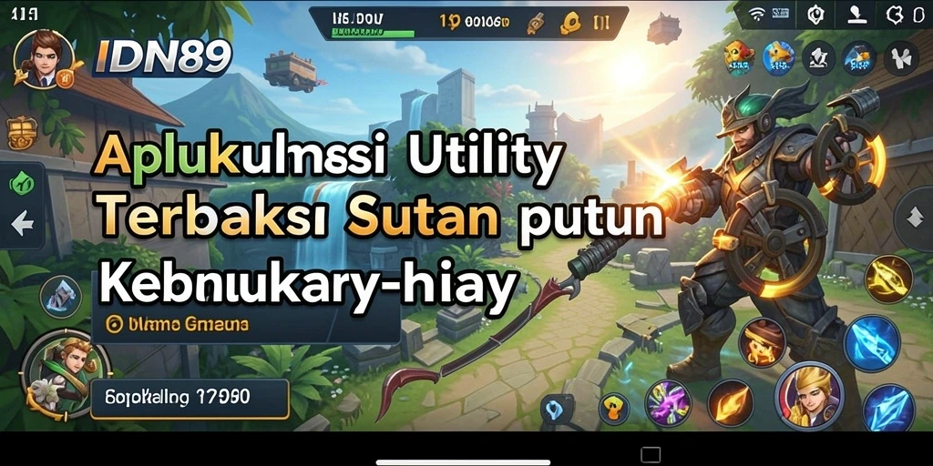 Tampilan antarmuka aplikasi IDN89 yang sederhana dan fungsional.