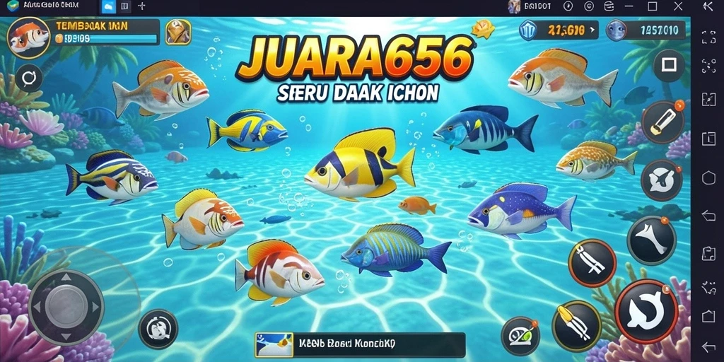 Screenshot gameplay JUARA666 yang penuh aksi Tembak Ikan.