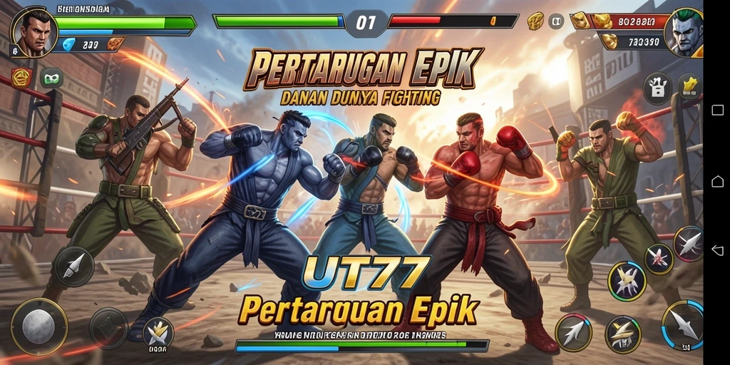 Tampilkan aksi pertarungan yang intens di UT77.
